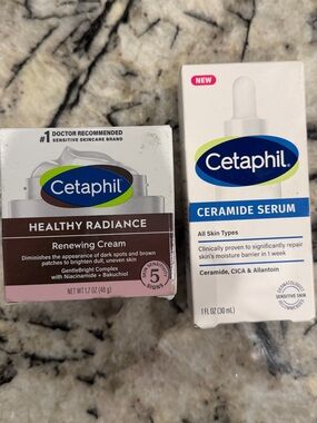 Cetaphil Ceramide Serum and Cetaphil Healthy Radiance Cream